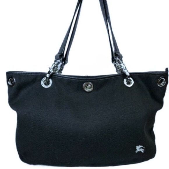 Burberry Blue Label zip shoulder bag w/grommets EUC - Picture 1 of 16